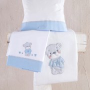 Κουβέρτα Πικέ Κούνιας (120x150) Rythmos Booby Ciel