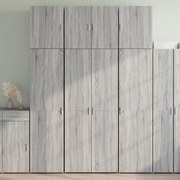 Ντουλάπι Γκρι Sonoma 80x42,5x249 εκ. από Επεξεργασμένο Ξύλο 3281369