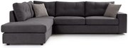 Γωνιακός καναπές Hanson-Anthraki-Αριστερή