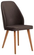Καρέκλα τραπεζαρίας New Melanie Fylliana Ύφασμα Καφέ 46x48x93εκ. 2αδα 46x48x93 εκ.