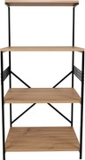 Ντουλάπι Μαύρο / Πεύκο BAFRO 60x45x124