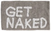 Estia Ταπέτο Μπάνιου Get Naked Βαμβακερό 80x50cm Γκρι 02-4309