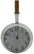 Ρολόι Τοίχου Clock SA80178-DS 27x7,5x46cm Silver Artekko Ξύλο,Μέταλλο