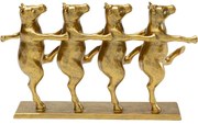 Διακοσμητικό Επιτραπέζιο Dancing Cows Χρυσό 39.5x7x23εκ. - Χρυσό