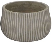 Κασπώ Γραμμές 06-00-23408 Φ16,5x9cm Grey Marhome Κεραμικό