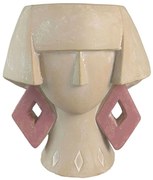 Κασπώ Πρόσωπο 06-00-24553 24x18x26cm Beige-Pink Marhome Μαγνήσιο