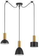Φωτιστικό Οροφής Τρίφωτο Homelighting 77-8944 Flex Gold