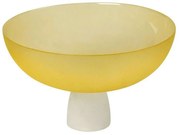Διακοσμητικό Μπώλ Με Πόδι Caprice DAC1723 28x28x17,5cm Yellow Espiel Γυαλί