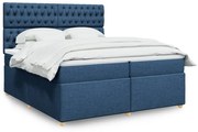 ΚΡΕΒΑΤΙ BOXSPRING ΜΕ ΣΤΡΩΜΑ ΜΠΛΕ 200X200 ΕΚ. ΥΦΑΣΜΑΤΙΝΟ 3293700