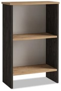 Βιβλιοθήκη μελαμίνης Flora Megapap industrial grey - oak 52x25x80εκ. GP022-0074,1-GP022-0074,1-Καφέ GP022-0074,1