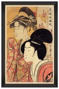 Κάδρο Two Beauties By Kitagawa Utamaro FA13122 70X110 MindTheGap Κάθετοι Ξύλο