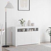 vidaXL Λευκός Μπουφές Λευκός Τεχνητό ξύλο 116 x 30 x 75 εκ Μοντέρνος