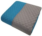 Κουβερλί Microfiber Μονό 160x240εκ. Ultrasonic 24home Grey-Petrol 24-795