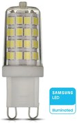 V-TAC Λάμπα LED G9 3W 330lm 230V 300° IP20 SMD Samsung Chip Φυσικό Λευκό 21247