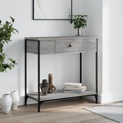 vidaXL Τραπέζι Κονσόλα Γκρι Sonoma 75x34,5x75 εκ. Επεξεργασμένο Ξύλο