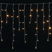 Vetur Βροχή Ασύμμετρη 300 LED Ενδιάμεσο - Soft Λευκό Σταθερό 6x0.7m Επεκτεινόμενο IP44 Διαφανές Καλώδιο 9780669