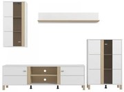 ΚΕΝΤΡΟ ΨΥΧΑΓΩΓΙΑΣ-ΣΥΝΘΕΣΗ PECKHAM ΛΕΥΚΟ-OAK 260x40x183εκ 11014594