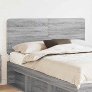 vidaXL Κεφαλάρι με κεφαλάρι Γκρίζο Σονομα 160 cm Επεξεργασμένο ξύλο