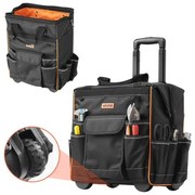 VEVOR Rolling Tool Bag 25 Pockets Heavy Duty Roller Tool Bag on Wheels
