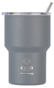 Θερμός-Ποτήρι Ανοξείδωτο Mug Lite Save The Aegean Fjord Grey Estia 400ml-9,2x6,5x13,3εκ. 01-18467