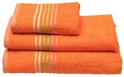 Πετσέτα πενιέ Stripes Orange Προσώπου (50x100)