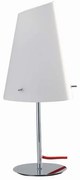 Φωτιστικό Επιτραπέζιο Ermes I-ERMES-LG1 1xE27 Φ31cm 65cm White Luce Ambiente Design Γυαλί