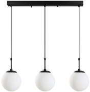 Φωτιστικό Οροφής - Ράγα Orbital 521SHN3488 87x20x120cm 3xE27 40W Black Opviq