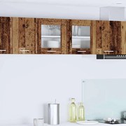 vidaXL Κρεμαστό ντουλάπι Riga Παλαιό Ξύλο και Λευκό 80 x 31 x 40 εκ