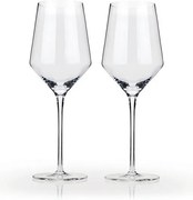 Viski Σετ 2 Ποτηριών Raye Angled Crystal Chardonnay