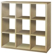 SARFURNITURE Κυβική βιβλιοθήκη 3x3 δρυς SAR-110884