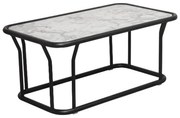 Τραπέζι Κήπου Nemo/T 02-00-0843 62x101x46cm Marble White-Black