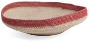 Πιατέλα Διακοσμητική Zapop 840019 32x32x10cm Natural-Red Soulworks Seagrass