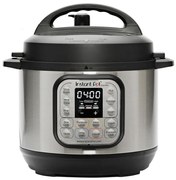 Μίνι χύτρα ταχύτητας Instant Pot Duo 110004501, 700W, 3L, 11 προγράμματα, 7 λειτουργίες, λειτουργία "Set and Forget", ανοξείδωτο ατσάλι, ασημί