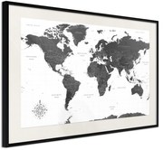 Αφίσα - The World in Black and White - 60x40 - Μαύρο - Με πασπαρτού