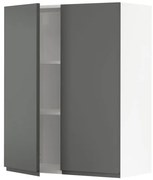 METOD ντουλάπι τοίχου με ράφια/2 πόρτες, 80x100 cm 194.559.34