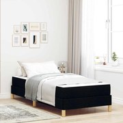 vidaXL Κρεβάτι με ελατήρια Μαύρο και Καφέ 80 x 200 cm