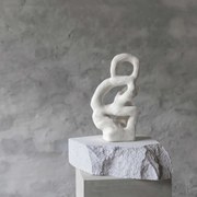 Γλυπτό Art Piece W19 x L14 x H32 cm Off-white Ρητίνη Πέτρας METTE DITMER