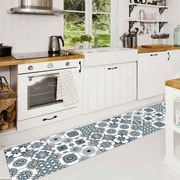 Διάδρομος Κουζίνας Βινυλίου Summer Tiles XL 83172 240x50x0,25cm White-Black Ango 50x240 Βινύλιο