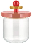 Βάζο Αποθήκευσης ES16/75 2 750ml 12x17cm Pink-Multi Alessi Ξύλο,Γυαλί