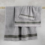 Πετσέτα Sutra Grey Nima Χεριών 30x50cm 100% Cotton
