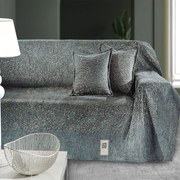 Ριχτάρι Matis Anthracite Guy Laroche Τετραθέσιο 180x350cm Ακρυλικό,Βαμβάκι, Polyester