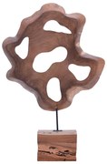Intrahome Επιτραπέζιο διακοσμητικό Strab intrahome φυσικό ξύλο teak-μέταλλο 55x10x80εκ | SKU: INTRAPA-426111132