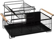 5Five Στραγγιστήρι - Πιατοθήκη 2 Επιπέδων 48x29x28.3cm Μαύρη 189784