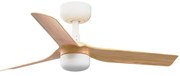 Ανεμιστήρας Οροφής Mini Punt S 33821-1TW D90cm 10W 2700/ 4000/ 6000K 480lm White-Natural Faro Barcelona Διάμετρος 90cm