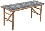 vidaXL Παγκάκι Κήπου Πτυσσόμενο 118 εκ. από Μπαμπού με Μαξιλάρι