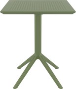 SKY OLIVE GREEN 60Χ60X74εκ. ΤΡΑΠΕΖΙ ΠΤΥΣ/ΝΟ ΠΟΛ/ΝΙΟΥ