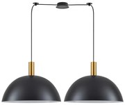 SE21-GM-4-BL2-MS50 ADEPT TUBE Gold Matt Pendant Black Metal Shade+