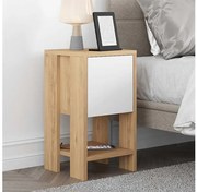 Κομοδίνο Ema Megapap sapphire oak - λευκό 30x30x55εκ. GP037-0010,5-GP037-0010,5-Λευκό GP037-0010,5