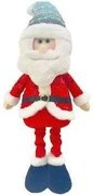 Χριστουγεννιάτικη Λούτρινη Κούκλα Άγιος Βασίλης με Πτυσσόμενα Πόδια