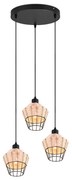 Φωτιστικό Κρεμαστό Vintage Industrial RL Lighting Borka R31263336 Φυσικό Rattan